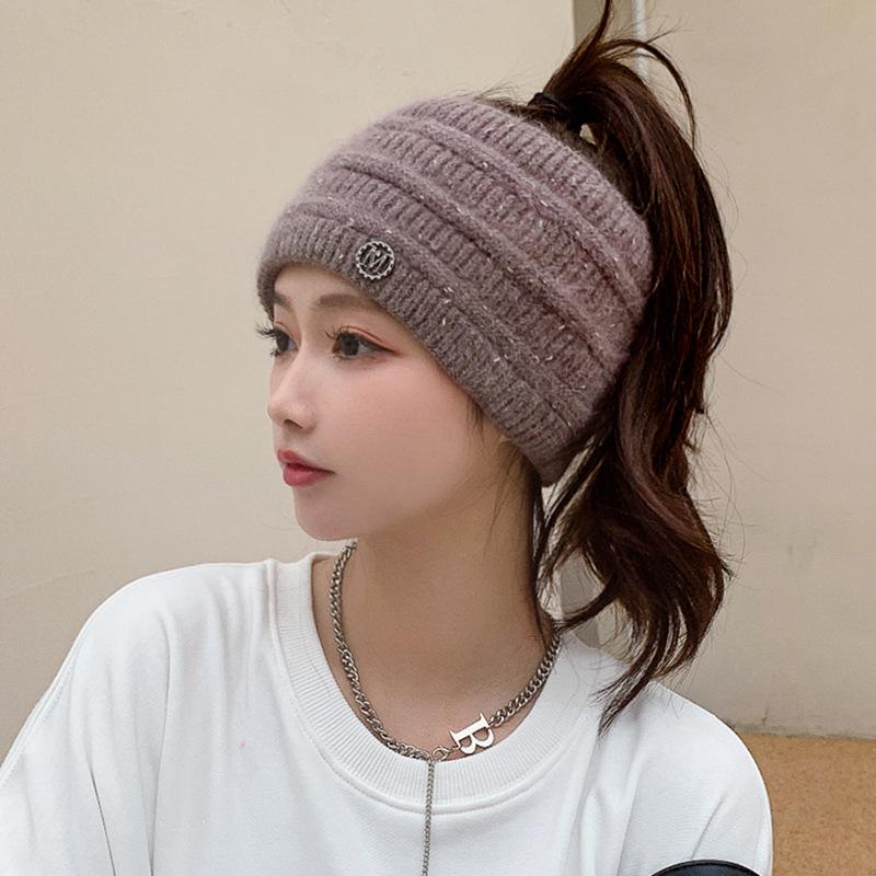 Women's Chic Knit Headband: Warm, Trendy, Ponytail-Friendly, Japanese & Korean Autumn/Winter Style