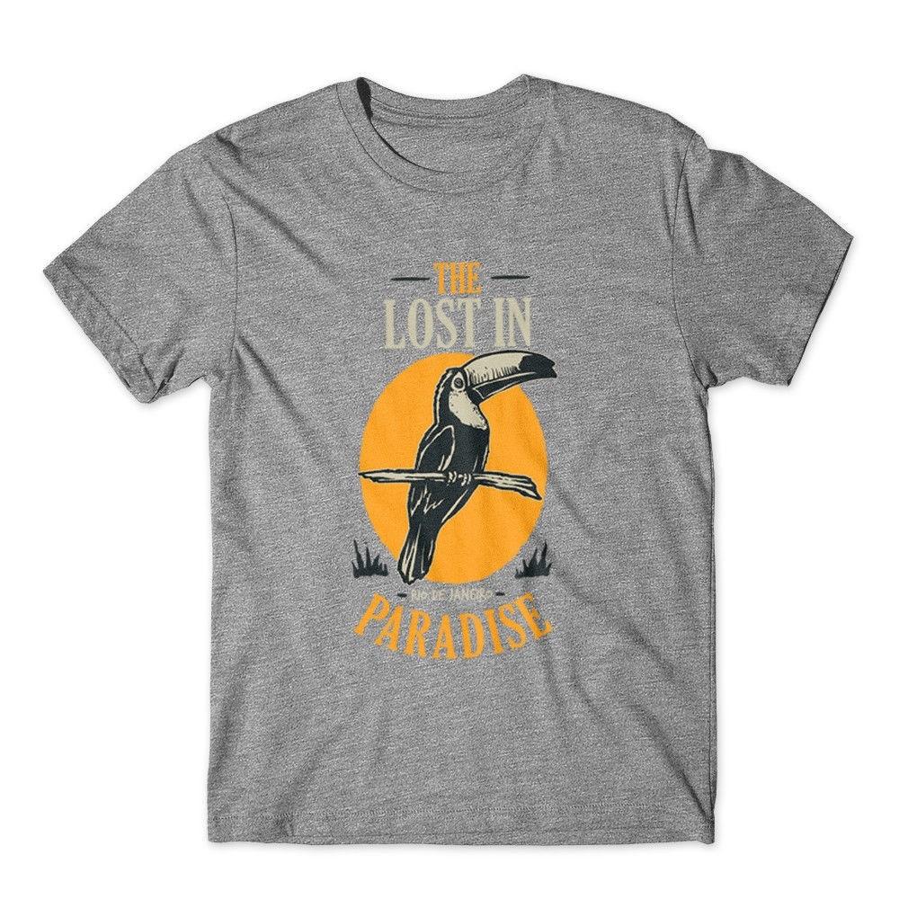 

Bird T-Shirt. Lost in Paradise Rio 100% Cotton Premium Graphic Tee New 4XL