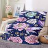 1 manta ligera de franela Floral Fantasy, manta cómoda y cálida, para oficina y camping, sofá cama, sala de estar115