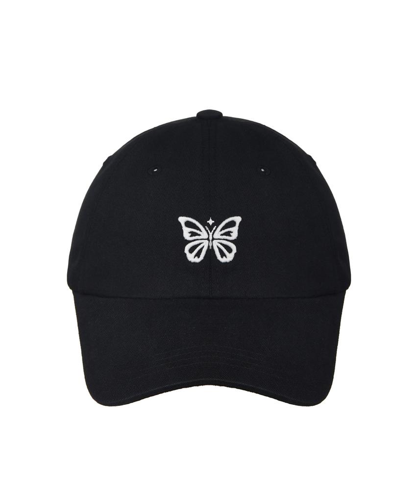 Nigaennikol Mini Butterfly Blink Ball Cap_Black White