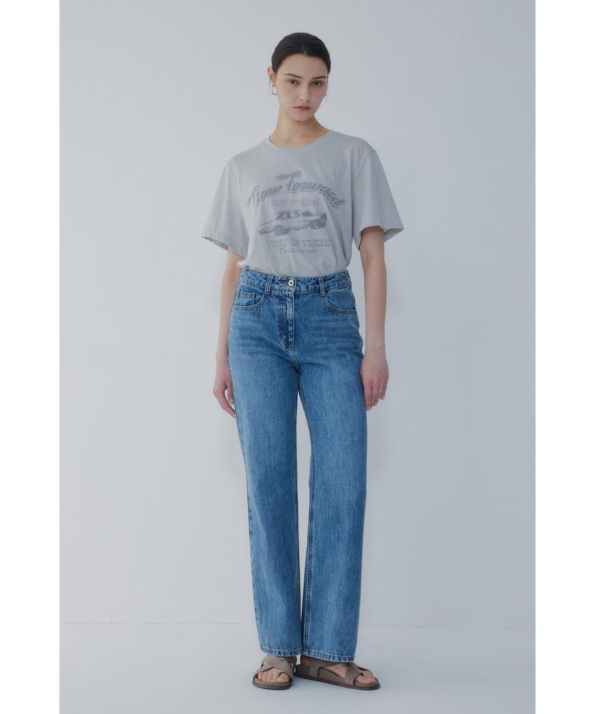 Bobeu Loose Fit Bootcut Denim Pants_Blue 7156255001