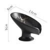 Leaf Shape Soap Dish Creative Soap Holder Drain Tray Sponge Storage Box for Bathroom Kitchen Sink Countertop Modern Home Decor