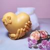 3D Hands Holding Love Silicone Candle Mold Diy Handmade Candle Soap Gypsum Crafts Resin Cement Mold Valentine's Day Gift