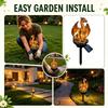Warm Night Glow Solar Garden Light Solar Powered Solar Stake Light Dragon Garden Light  Patio Decor