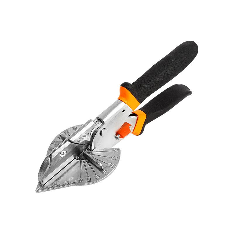 Adjustable Miter Shears – 45°/90° Angle Cutter for Wire Ducts, Quarter Rounds & Trim чёрный
