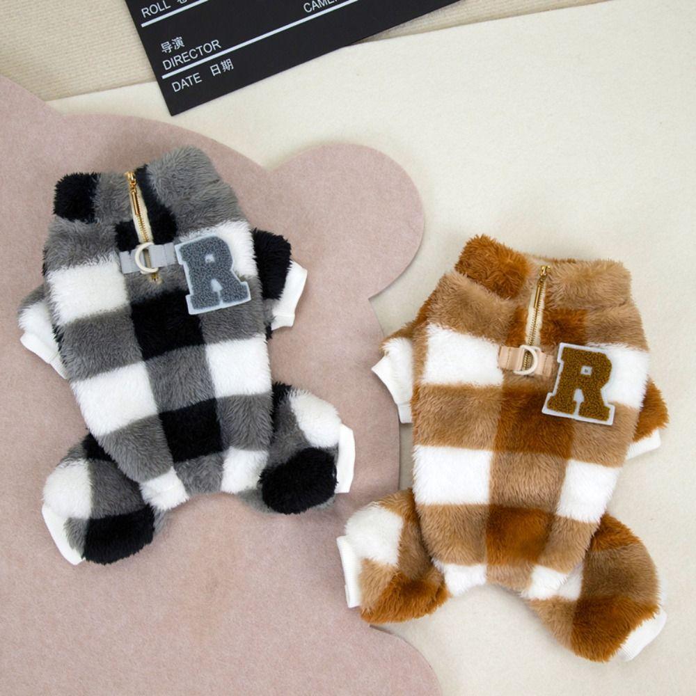 Warm Puppy Jumpsuit Double-faced Pile Pet Jacket Coat New Dog Clothes  Winter