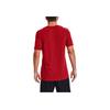 Under Armour Logo Print Sports Crew Neck T-Shirt Men Tops Red 1356798-608