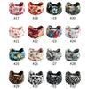 Algodão macio headwrap bandana turbante nó elástico acessórios para o cabelo vintage headbands ampla flor impressão boho