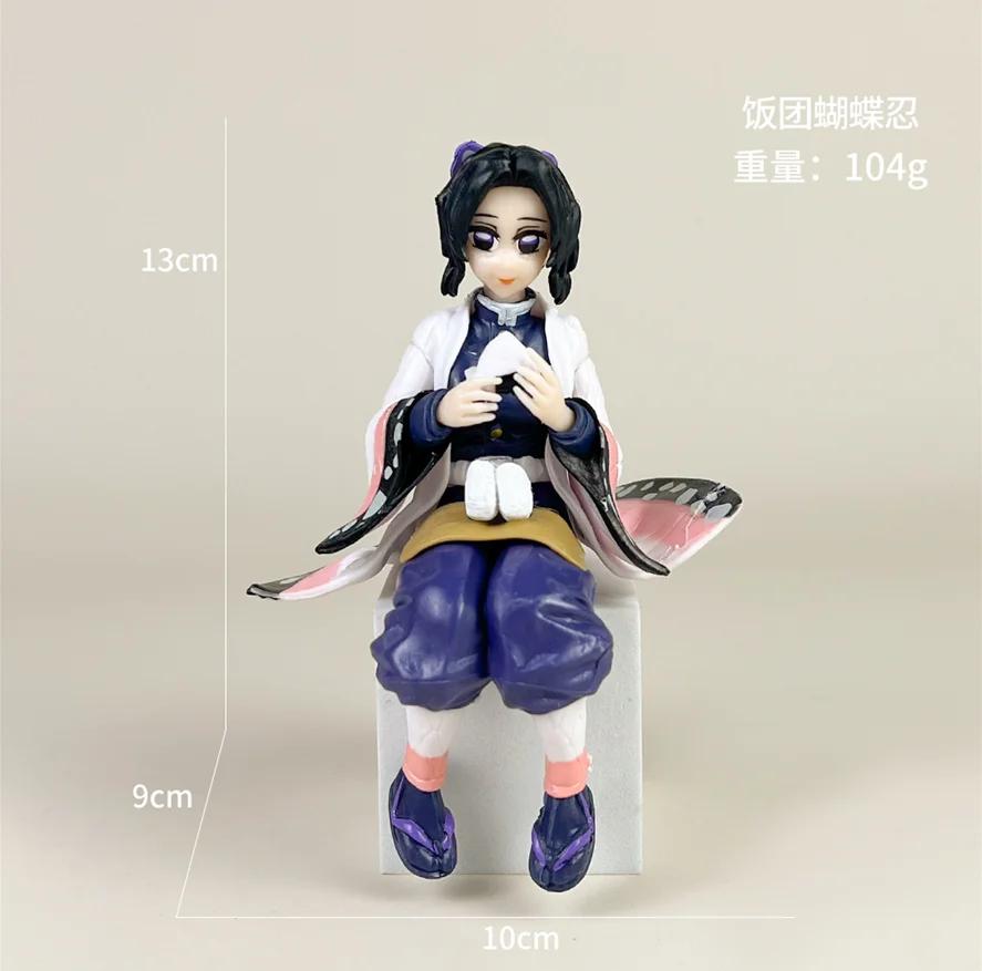 Anime Demon Slayer Sit Eating Rice Figure Tanjirou Nezuko Kyoujurou Tengen Tokitou Muichirou High Quality Figurine