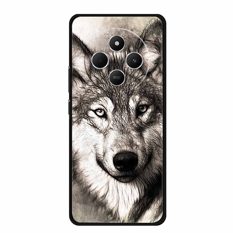 For Xiaomi Poco C75 Case PocoC75 Coque Black Silicone Soft Phone Case For Redmi 14C 14R A3 Pro Back Cover Case Redmi14C 14 C Bag