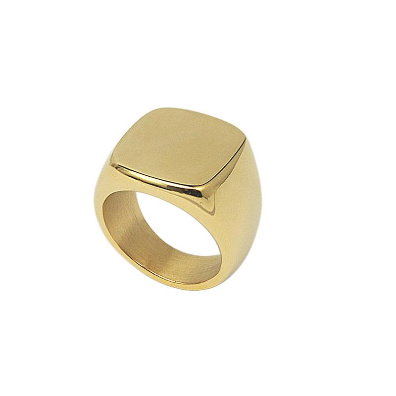 Custom Jewelry Rings Blank Stainless Steel Women Mens Signet Ring Silver Color Size 9 10 11 8 7 6