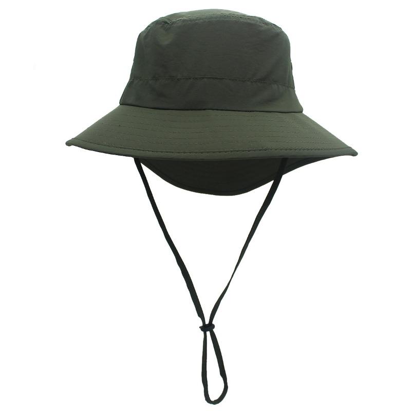 Quick-drying breathable bucket hat with extended brim Quick-drying hiking hat Sunscreen sun hat Source