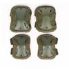 Camouflage Tactical Knee & Elbow Pads Set: 4-Piece Gear for Combat, Training, Riding & Sports Protection
