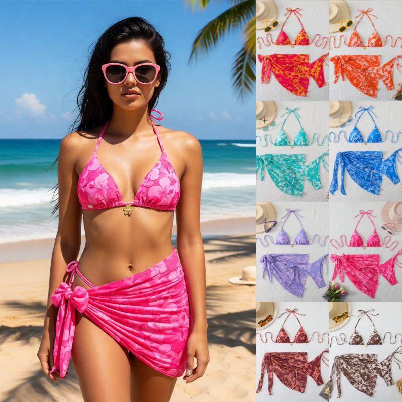 Swimsuit Women Ins Style Sexy Lace Print Bikini