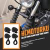 Motorcycle LED Turn Signal Fog Light 39mm 41mm Fork Clamp Front Rear Fit For Harley Sportster XL 883 1200 (Black Housing Black Lens)