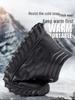 Men's Winter High-Top Cotton Shoes with Wool Lining - Large Size, Non-Slip Snow Boots