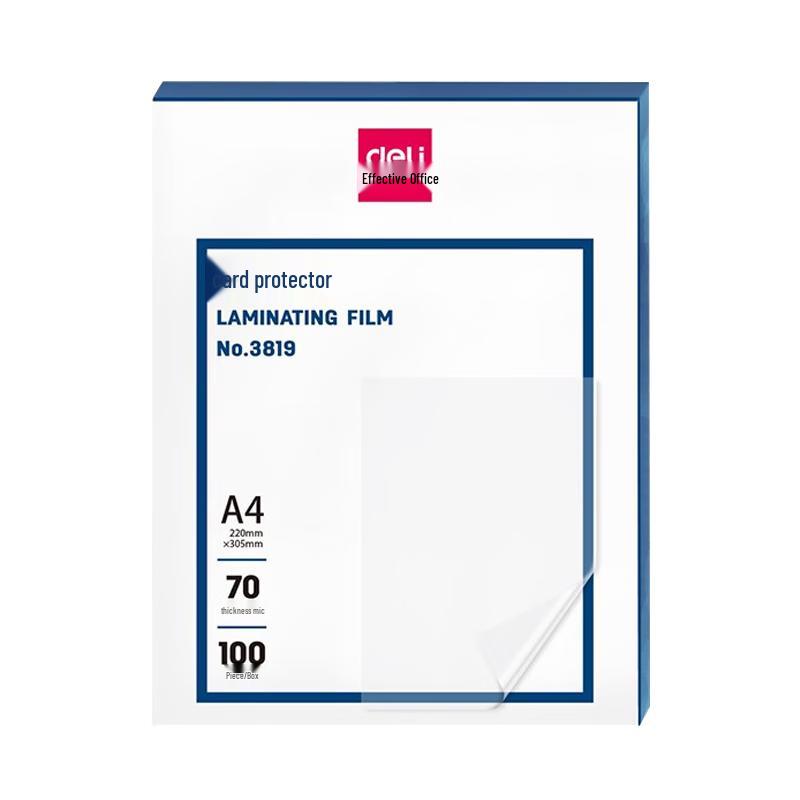 Deli A4 Laminating Film Pouches