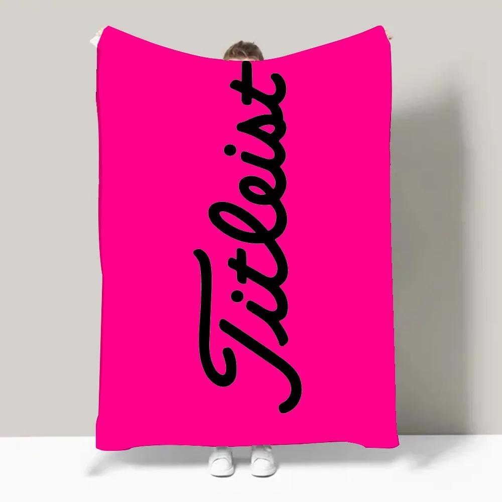 Golf Inspired Titleist Design Lightweight Throw Blanket for Dorms Naps Living Room Office Sofa  All Seasons 100cmx150cm
