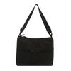 2025 Spring New Casual Light Cloth Bag Japanese Style Solid Color Simple Letter Embroidery Shoulder Bag Crossbody High Sense