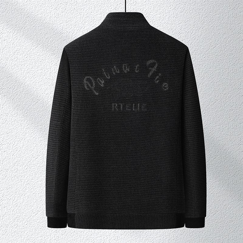 Осень и зима Новая утолщенная красивая мужская повседневная куртка с воротником-стойкой — фото 4