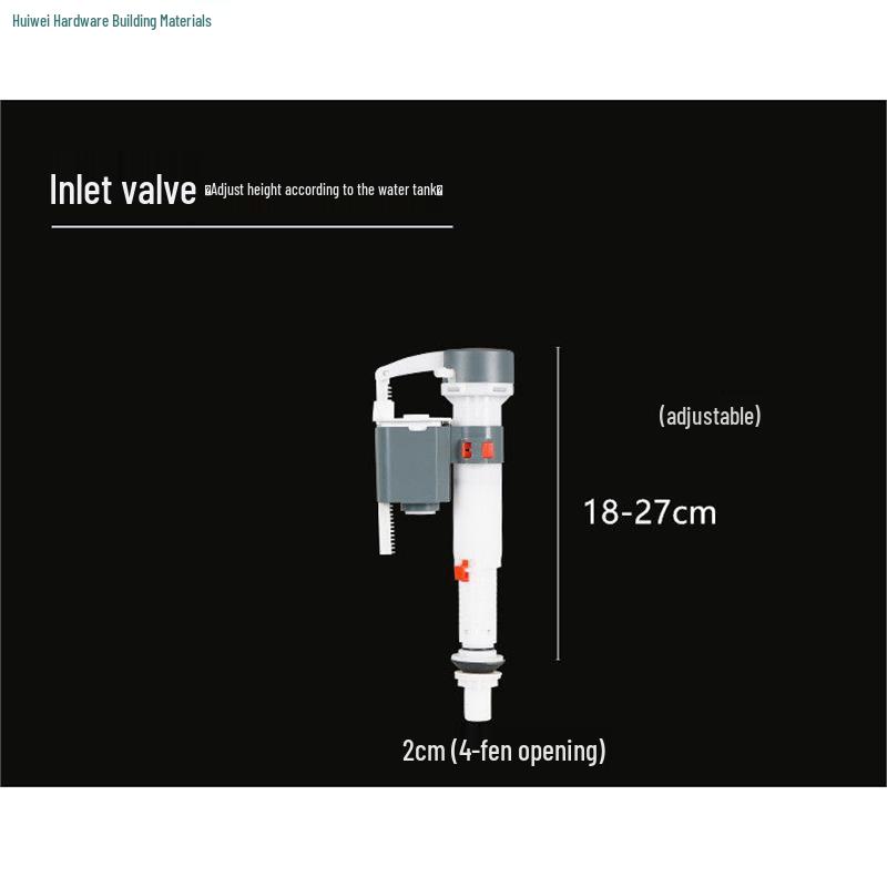 Vintage Large-Caliber Side-Mounted Dual-Flush Valve Set for Energy-Efficient Toilets