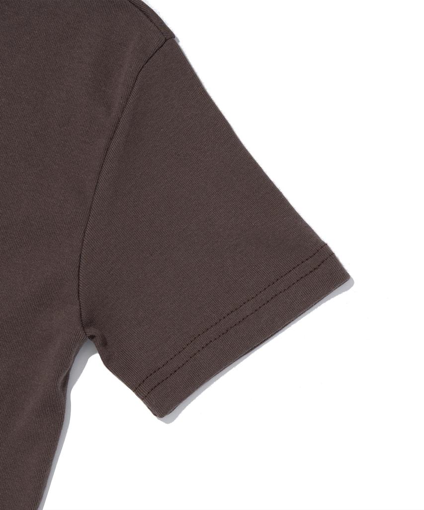 CARGOBROS FOR WOMAN 85 Varsity Crack Short Sleeve T-Shirt (Brown)