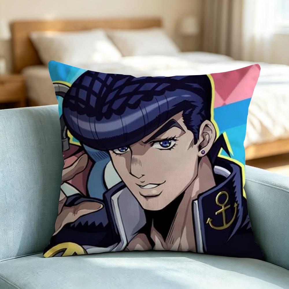 Jojo Josuke Higashikata-A Pillow Case Square Double-Sided Sofa Cushion Cover Bedroom Bedside Pillow Gift