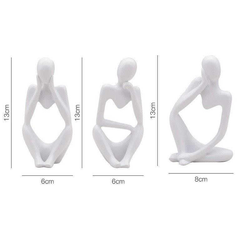 

Современный минималистичный набор мини-скульптур «Мыслитель», роскошные украшения для гостиной, абстрактные креативные домашние аксессуары для демонстрационной комнаты