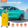 30 Gallon Fuel Caddy, Gas Storage Tank & 4 Wheels, with Manuel Transfer Pump, Gasoline Diesel Fuel Container for Cars, Lawn Mowers, ATVs, Boats, More,
