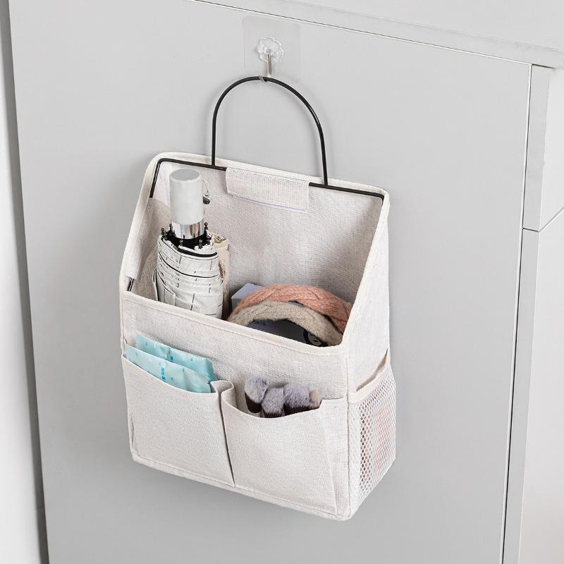 Stoff-Hänge-Aufbewahrungstasche, Wand-/Tür-Organizer für Wohnheim & Badezimmer