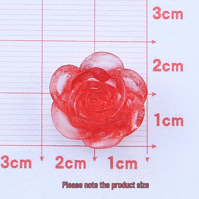 Ice-Clear Rose Cartoon Crocs Charms DIY Resin Accessories Pack