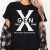 Divertente T-Shirt Grafica Generazione Gen X, Maglietta Nostalgica Retrò Anni '70 '80