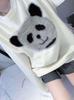Plush Panda Women's Autumn/Winter Retro Loose Mid-Length Wool Sweater