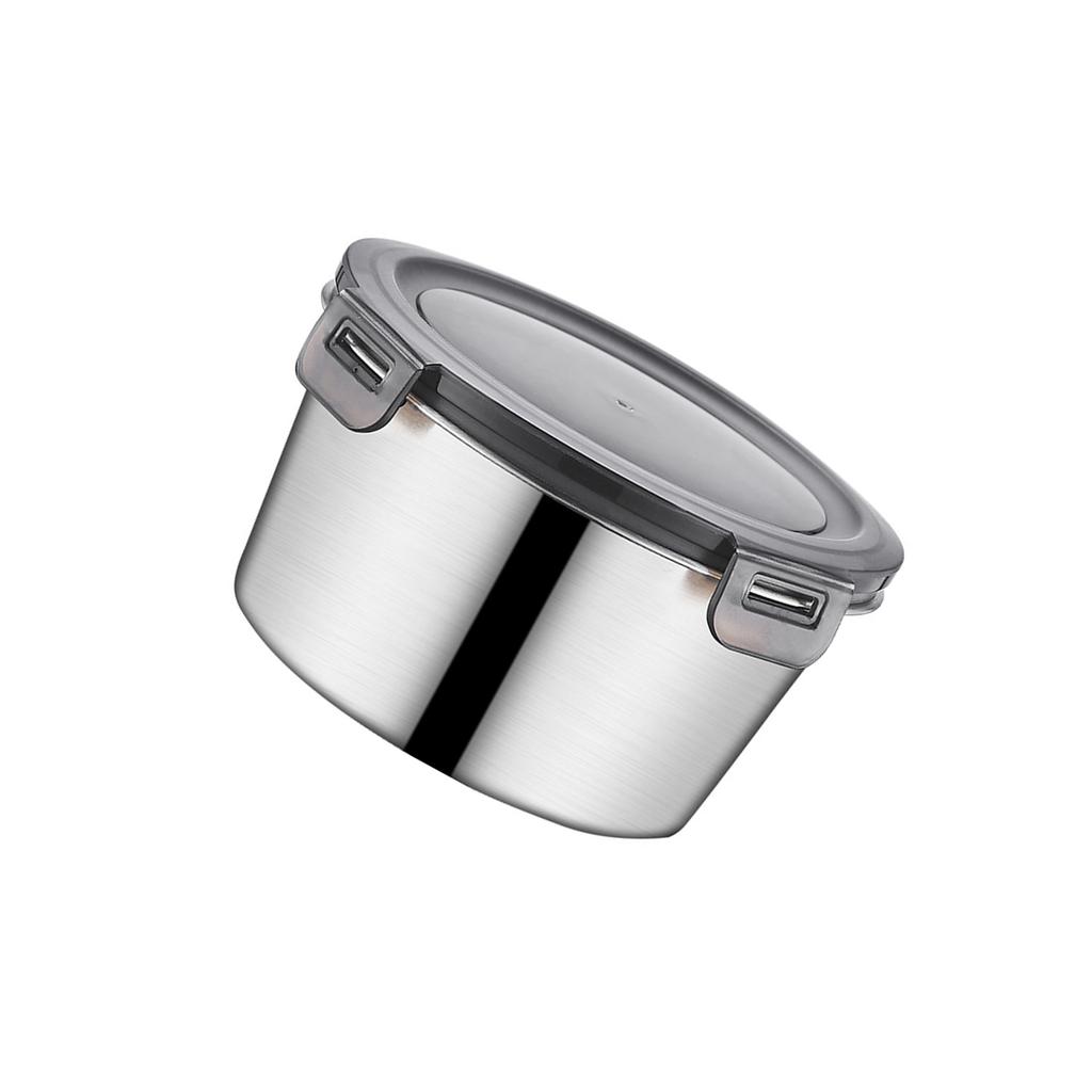 Boîte à lunch spacieuse en acier inoxydable 316, récipient de conservation alimentaire multifonctionnel avec couvercle transparent