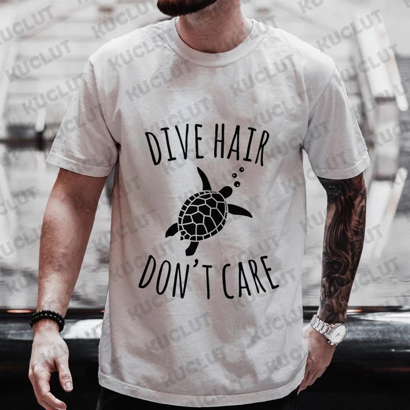 Diver 200 Bar Funny T Shirts Men Summer Harajuku Shirts Short Sleeve Streetwear Tops Oversized Clothing Scuba Diving Men Clothes