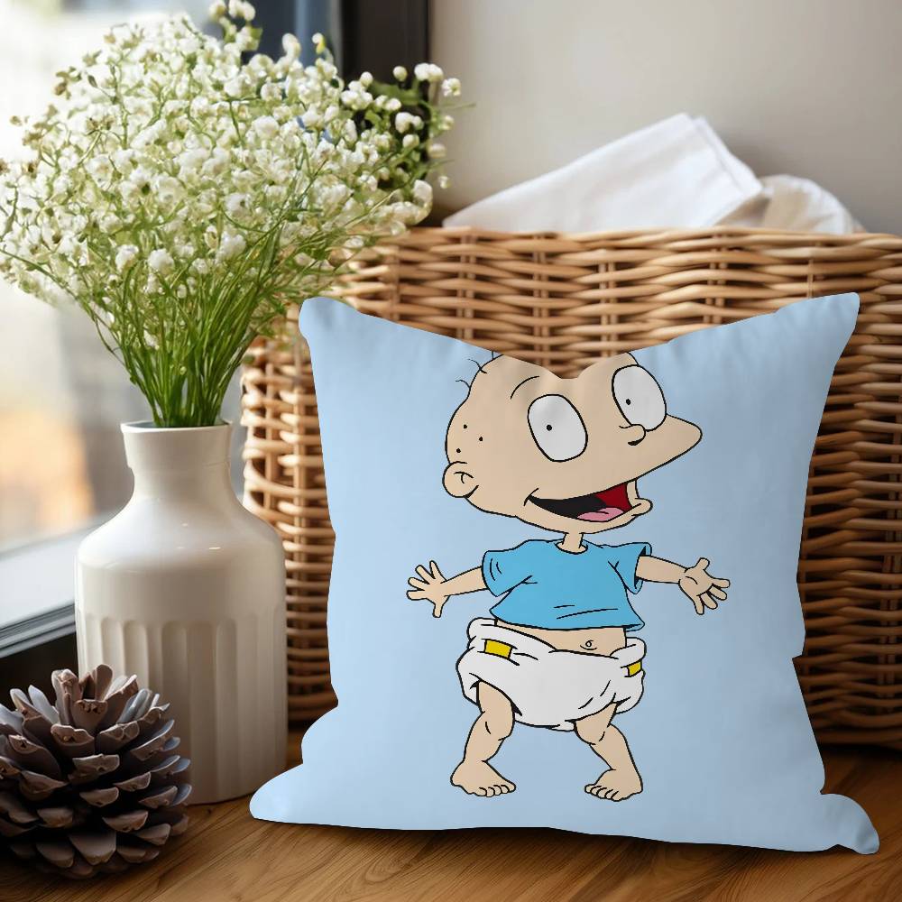 Anime Rugrat Pillow Cover For Bedroom Room And Living Room Sofa Decorative Cushion Cover