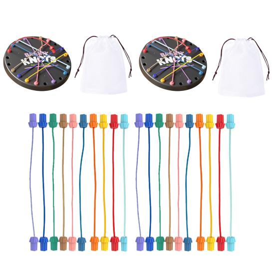 36925 Sets Brainy Knots Seilentwirrspiel Logisches Denken Verdrehte Seil-Herausforderung