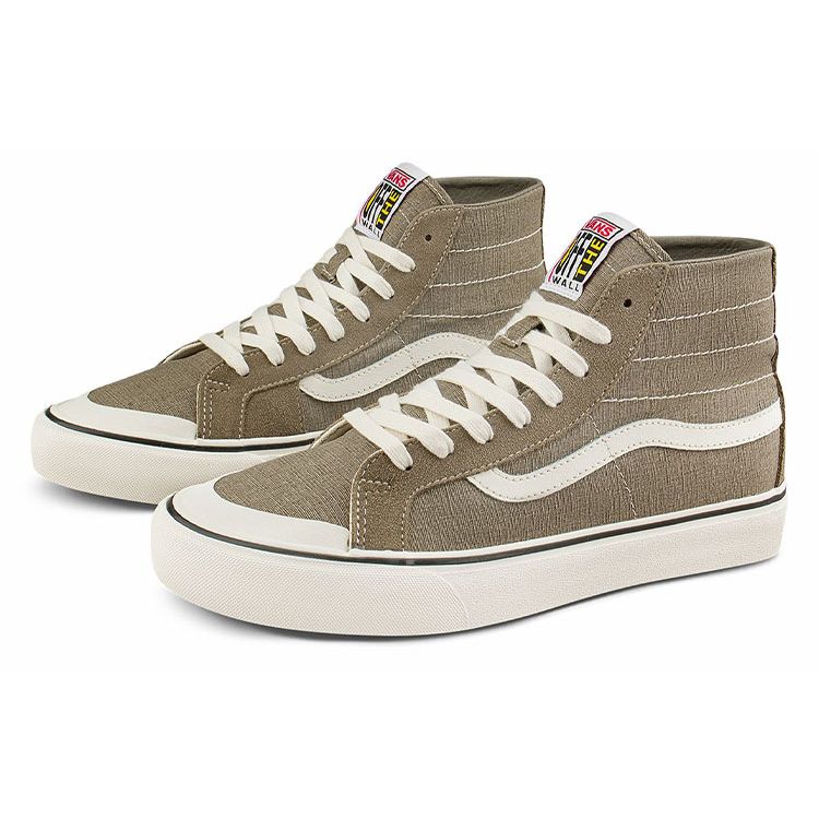 Vans Sk8 High Top Skate Shoes Unisex Sneakers Khaki VN0A3MV1A5D