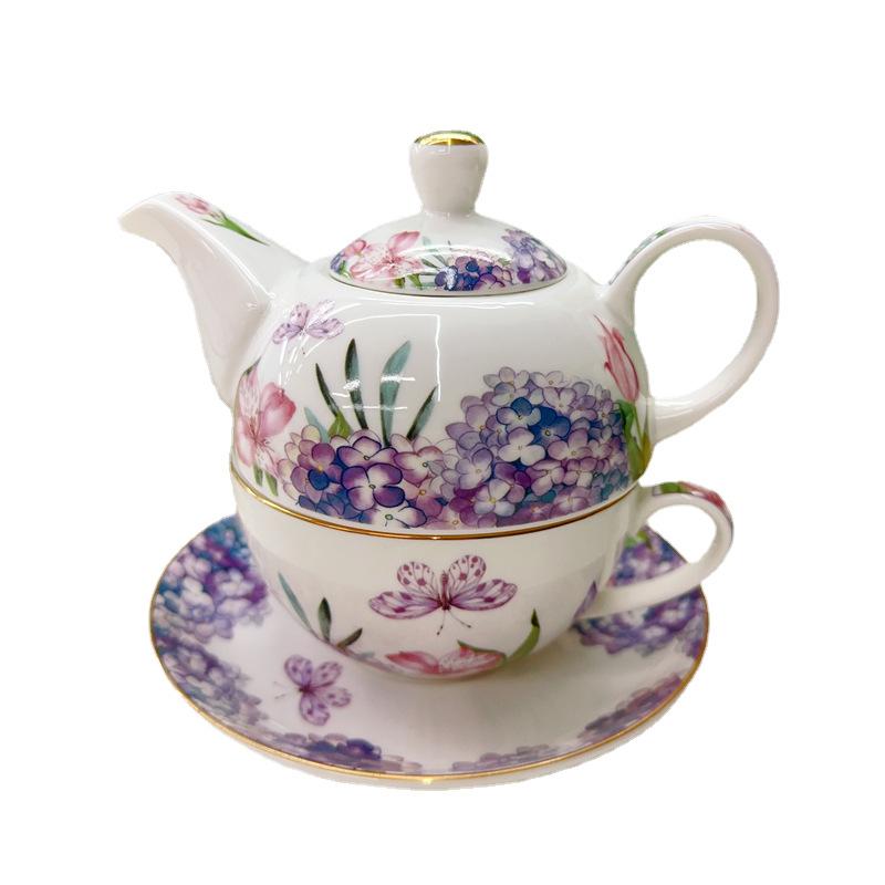 European Ceramic Mother and Child Pot Afternoon Tea Set with High Appearance Coffee Cup Flower Tea Cup Creative Tea Pot Set