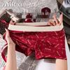 Men's Red Cotton Boxer Briefs 3-Pack