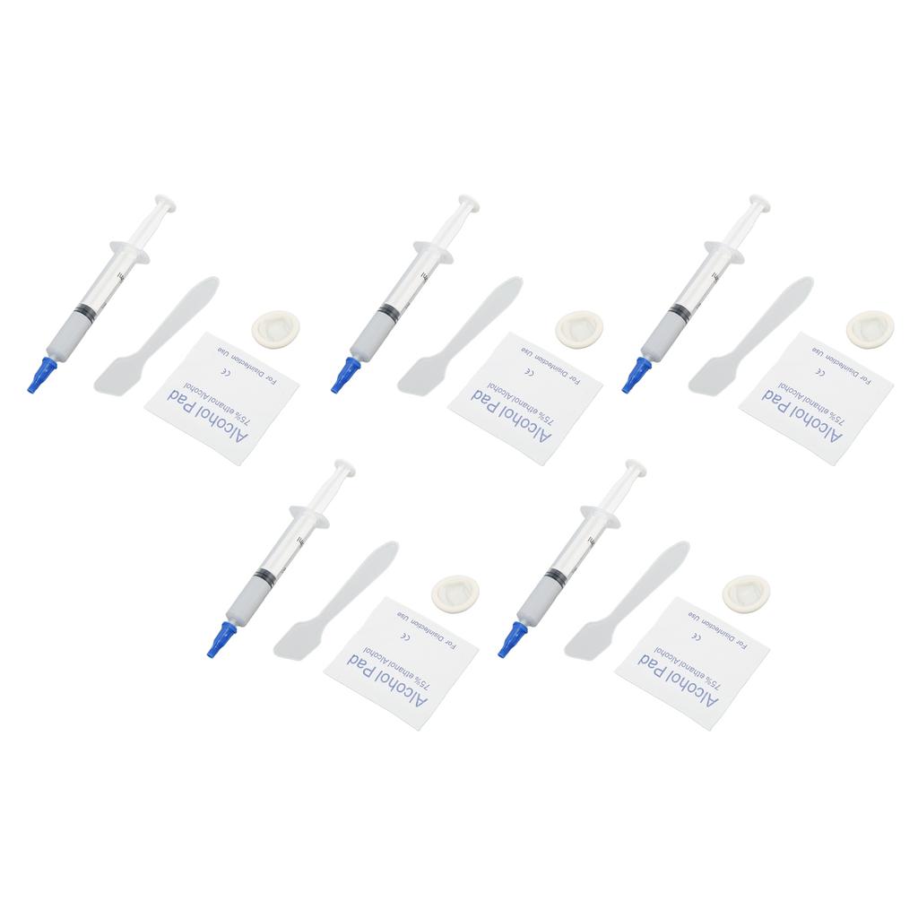 5Pcs Thermal Paste 3.2W m.k Metal Free Safe Strong Adhesion Thermal Conductive Grease for Chipset GPU CPU Printer