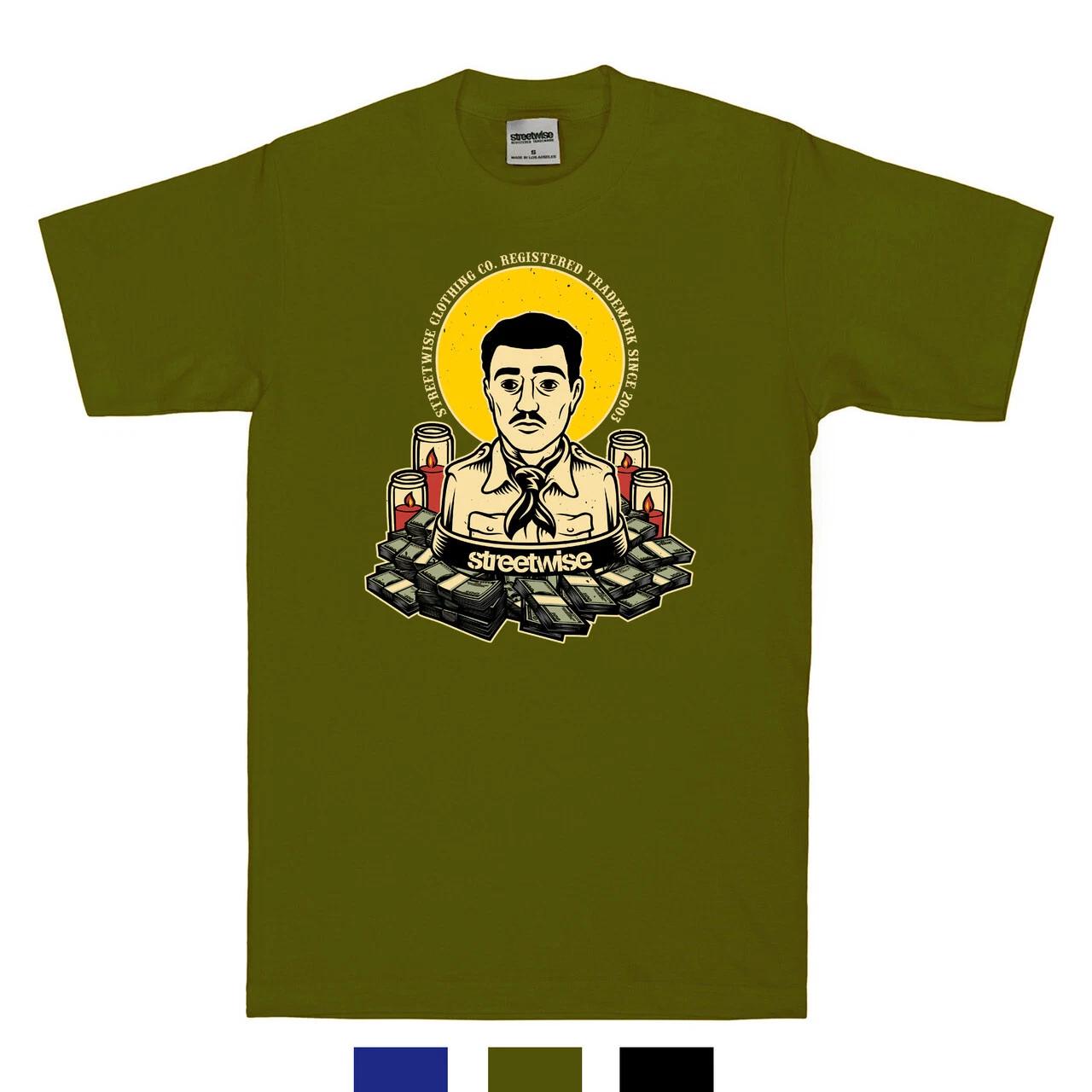 Streetwise Clothing Santo Verde 100% Cotton T-shirt Mens Tees Top - Streetwear L