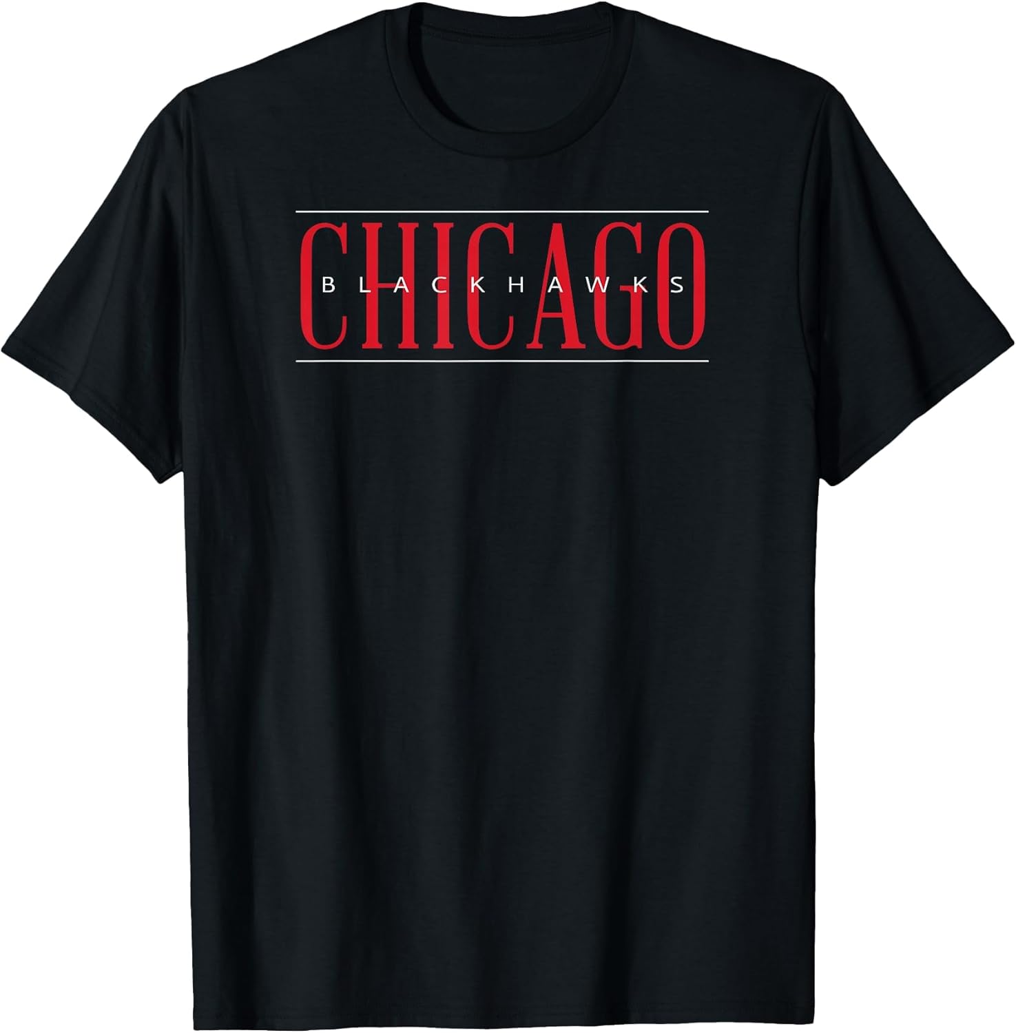 Chicago Blackhawks Classic Black NHL Officially Licensed T-Shirt S
