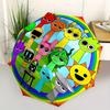 1pc Rainbow Themed Design Umbrella 8 Rib Frame, One-touch Automatic Opening 3 Fold Umbrella, Fashion Gift-p0803058