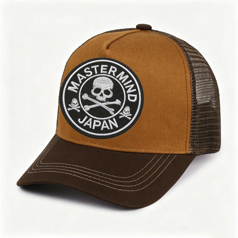 Embroidered cap Men's high-top mesh baseball cap Women's enlarged deepened hat Summer breathable driver's hat