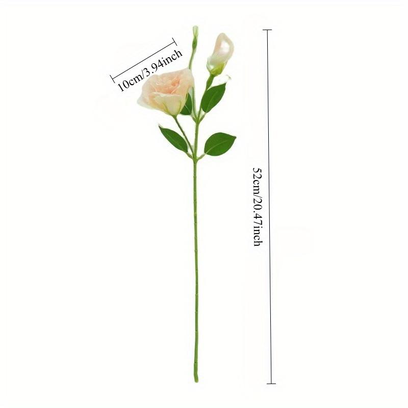 3Pcs Simulated 20.47 inch Silk Cloth 2 Platycodon Green Plants for Outdoor Courtyard Festival Ceremony Decoration