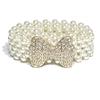 Meier Strass-verzierter Taillenkette - Damen süß & schick elastisches Perlen Skinny-Gürtel