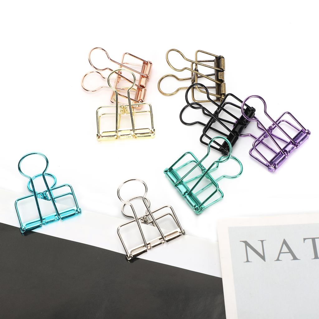 Hollow Dovetail Clip MultiColor Long Tail  Clips Paperclip Office Decorative Tool