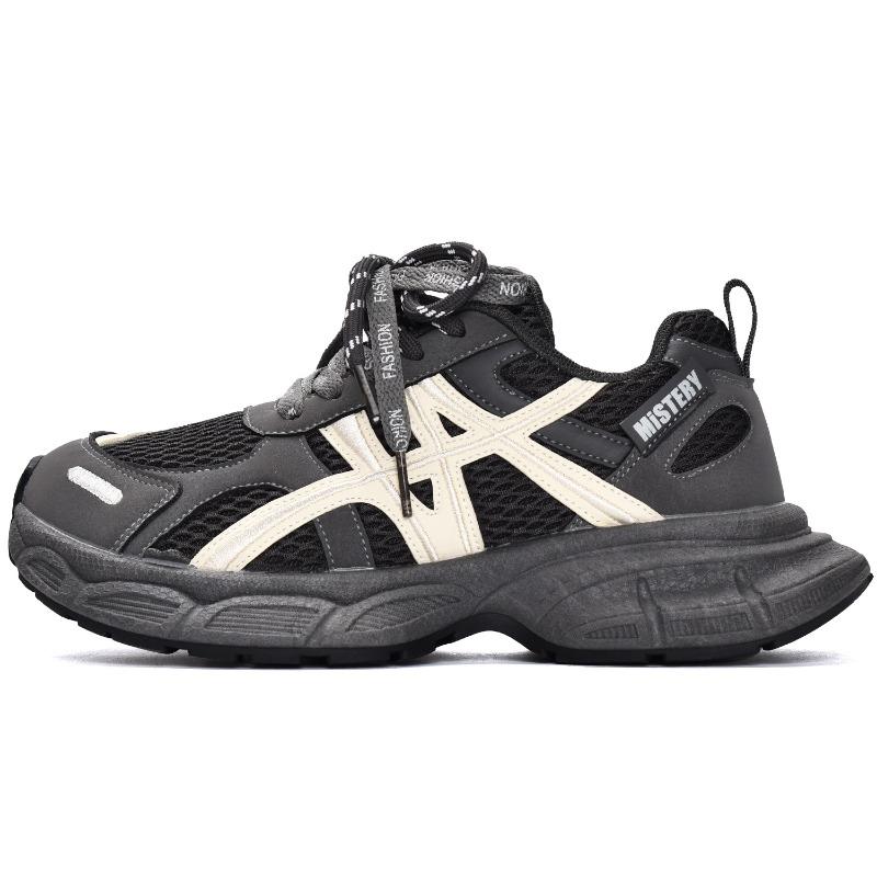 Thick-soled heightening dad shoes women's autumn new breathable mesh lightweight versatile casual sports shoes