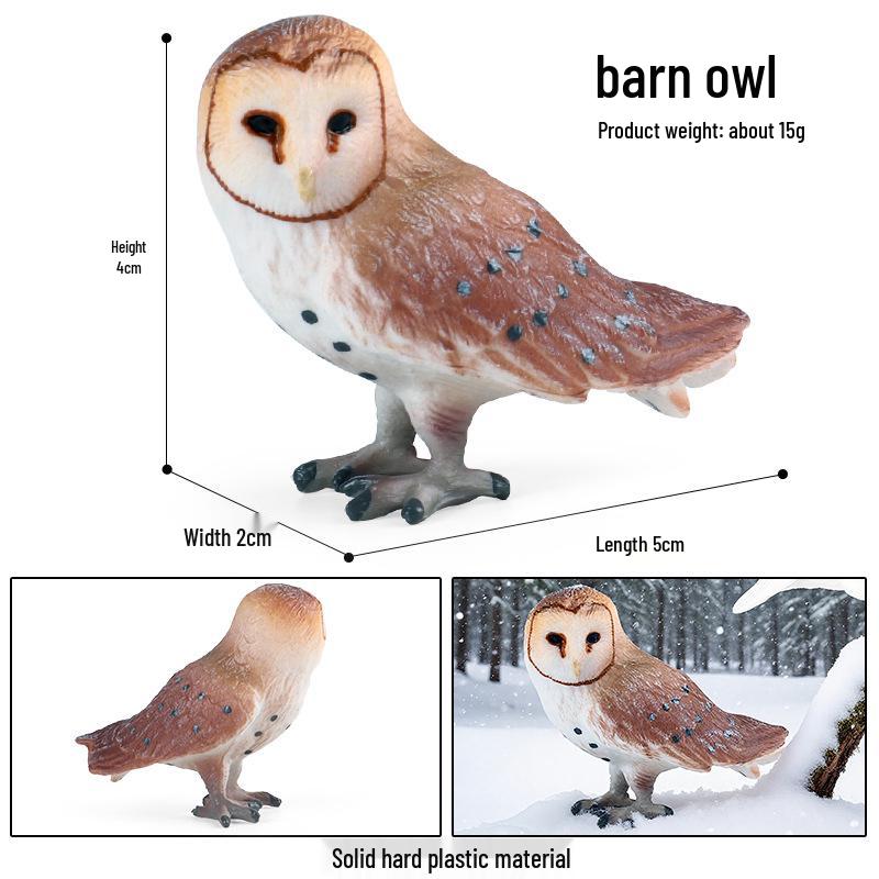 Cross-border Horned Owl Model Sculpture - Educational Toy for Children, Science and Home Décor